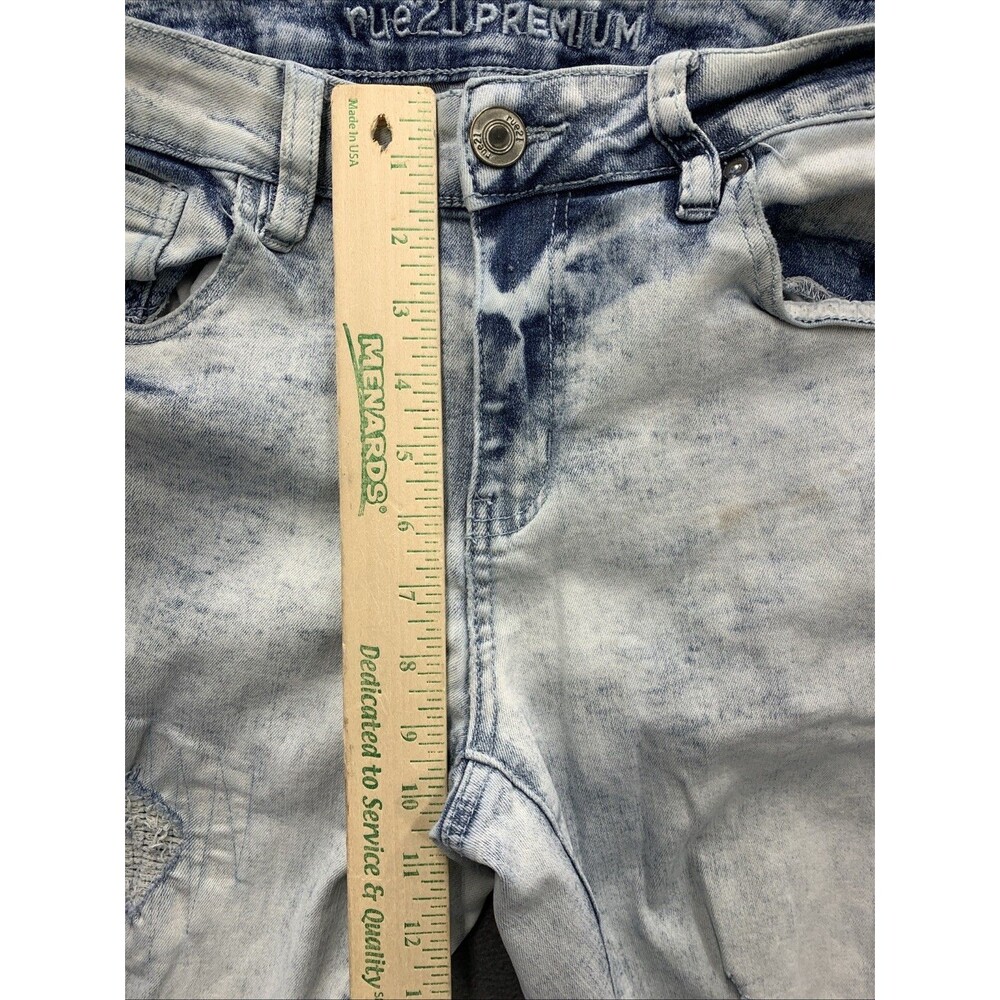 Rue 21 Premium Denim Jeans Men Size 30X32 Stacked Blue Skinny Supreme Flex - Picture 4 of 16